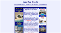 Desktop Screenshot of deadsea-hotels.com