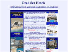 Tablet Screenshot of deadsea-hotels.com